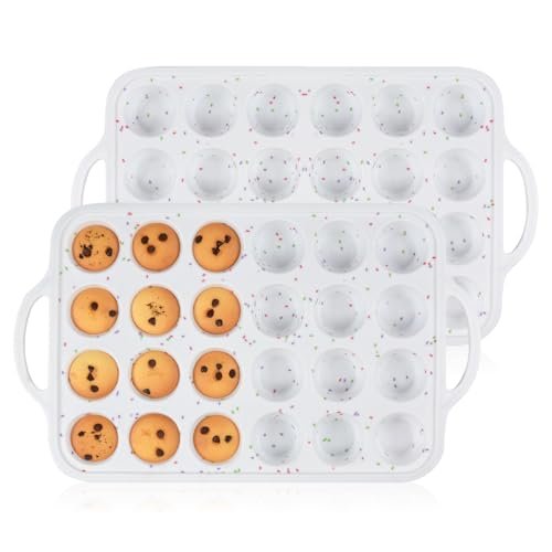 CAKETIME Mini Muffin Pan, Metal